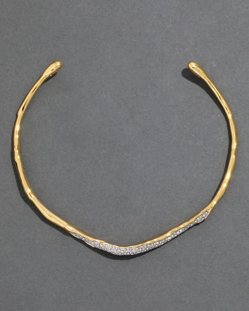 Alexis Bittar Solanales Gold Crystal Skinny Collar